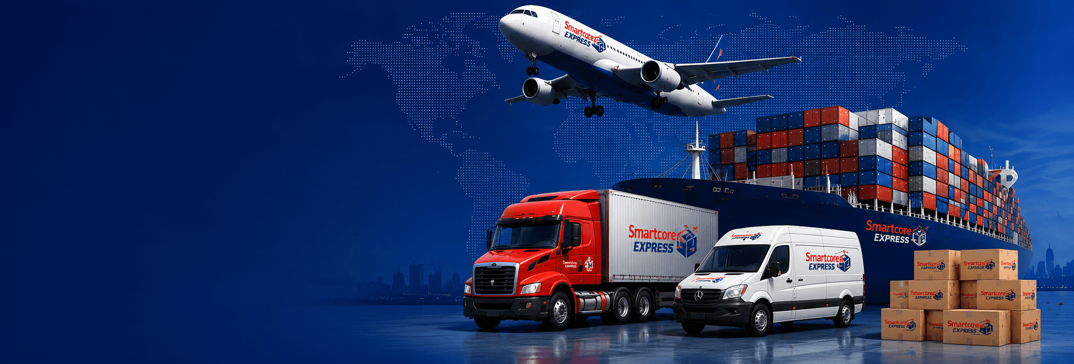 Équipe logistique Smartcore Express